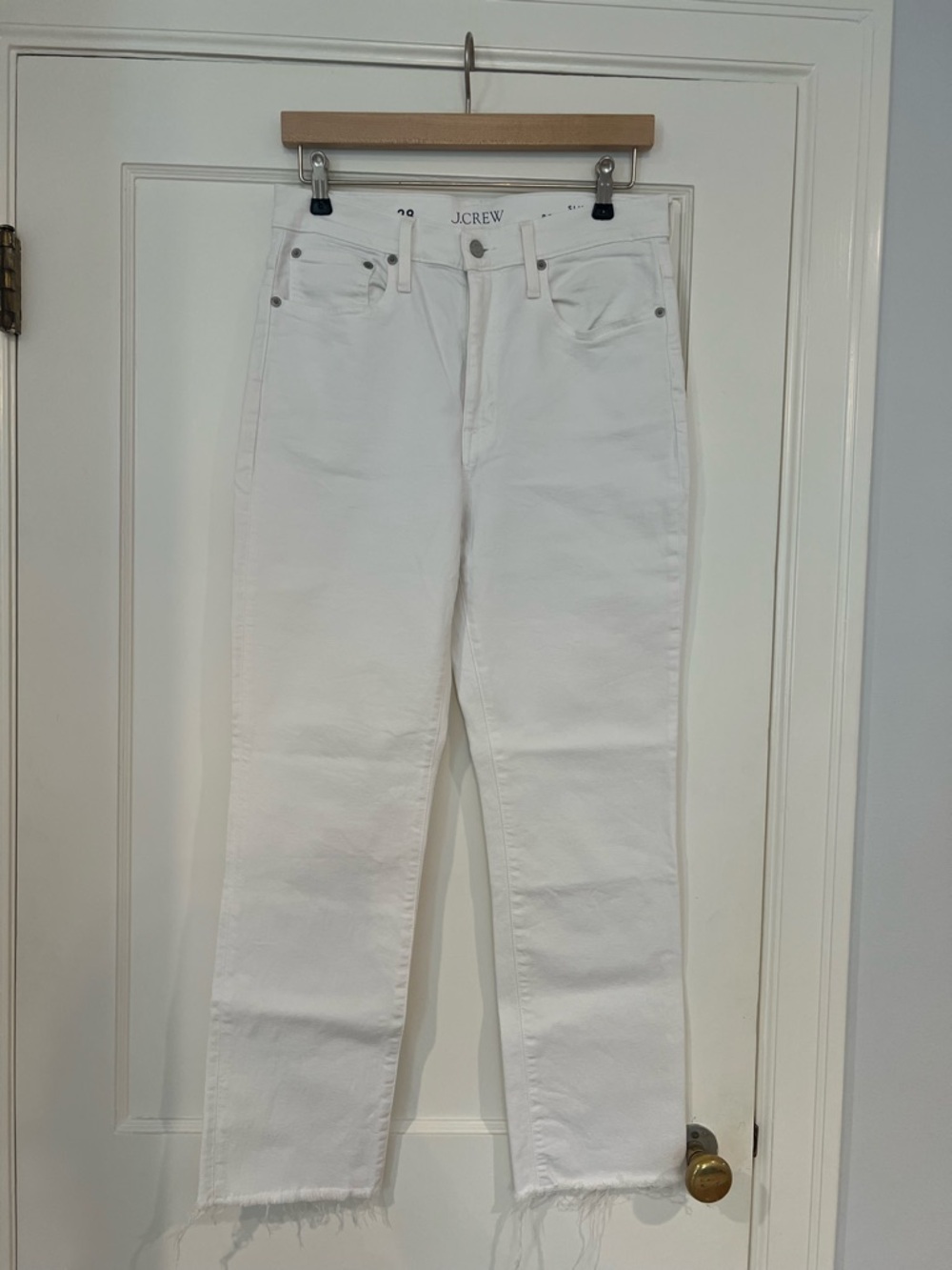 J.Crew White Slim Boyfriend Jeans